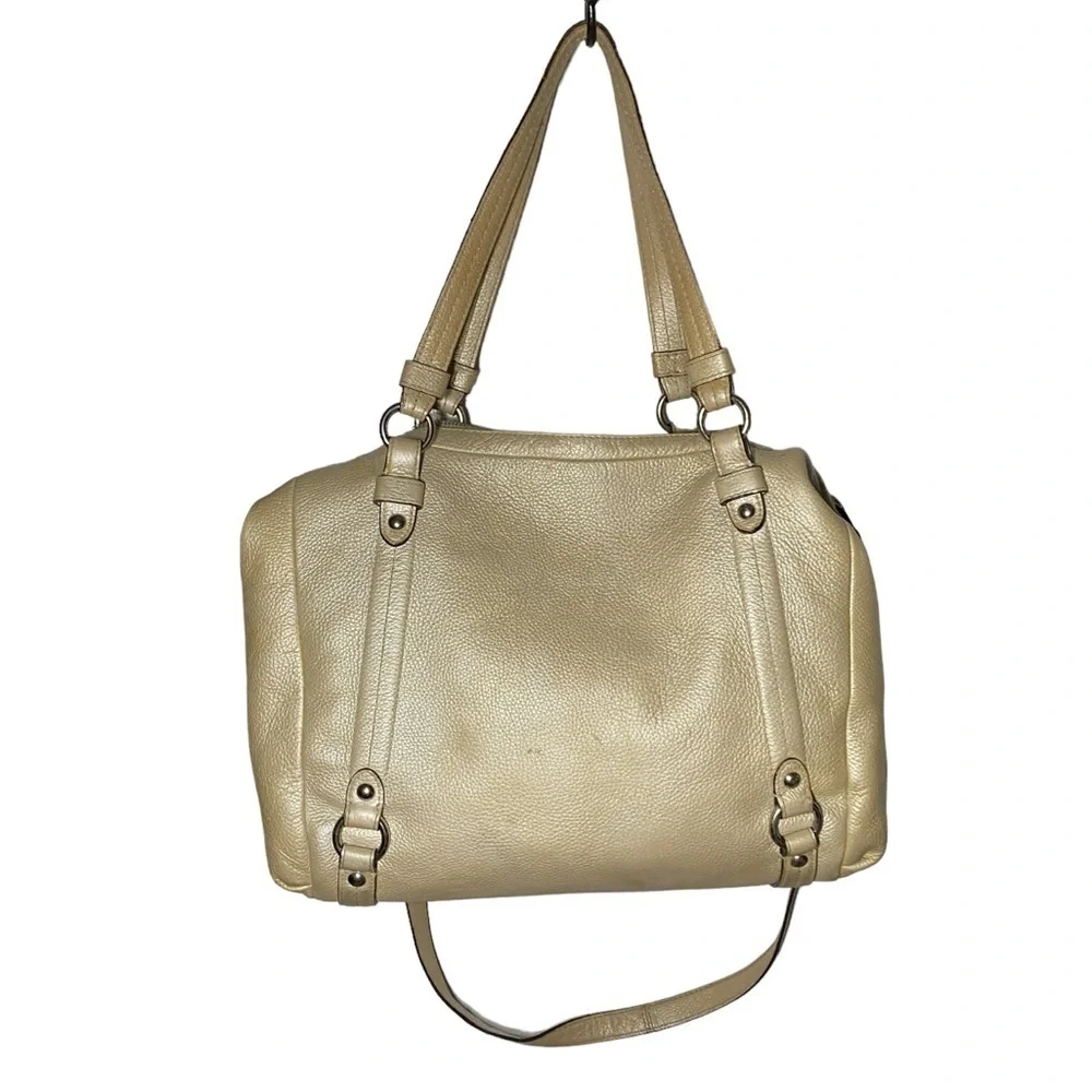 Coach Leather Shoulder Bag With Strap